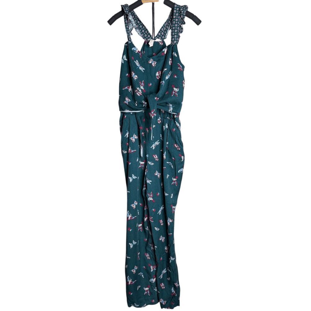 Matilda Jane Evergreen Dream womens jumpsuit small birds butterfiles - Picture 7 of 9